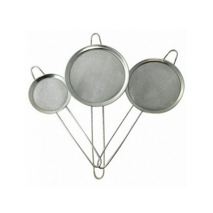 Pack of 3  Steel Mesh Tea Strainer